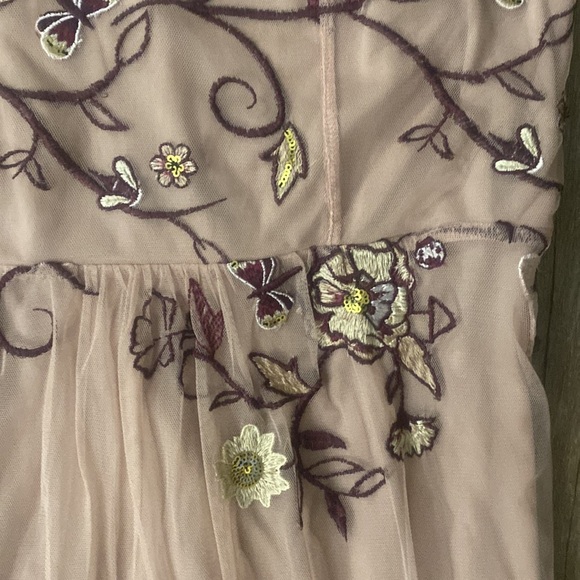 NWT Kaari Blue The Faerie Queene Dress L. Pink Embroidered Whimsical Y2K Style - Picture 5 of 8